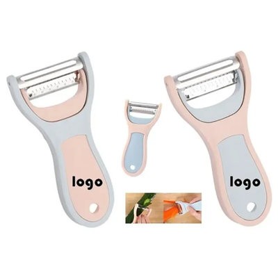 STAINLESS STEEL METAL 2-IN-1 FRUIT PEELER