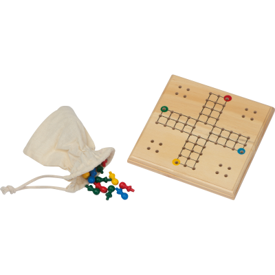 CLASSIC GAME MADE OF WOOD in Brown