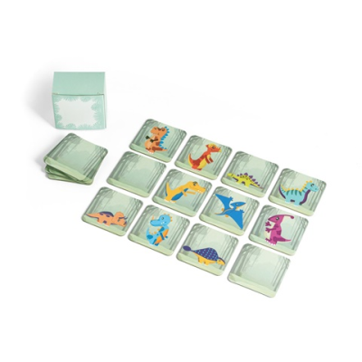 TRICERATOPS 20 PIECE MEMORY GAME in Pale Green