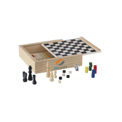 WOODGAME 5-IN-1 GAME SET in Wood