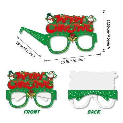 8PCS CHRISTMAS PARTY GLASSES FRAMES