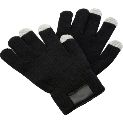 GLOVES FOR CAPACITIVE SCREENS in Black