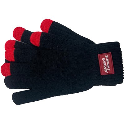 TOUCH SCREEN GLOVES - RUBBER PATCH