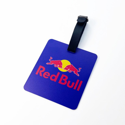 PVC WHITE RECTANGULAR GOLF BAG TAG