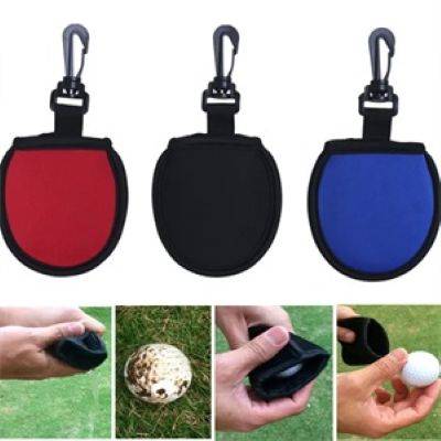 DIRT WIPING POCKET with Clip for Golf Ball