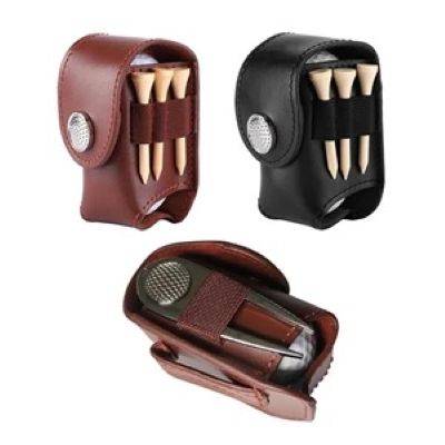 LEATHER GOLF BALL ACCESSORY SET