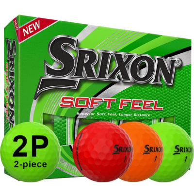 SRIXON SOFT FEEL PRINTED BRITE GOLF BALL 12-47 DOZEN