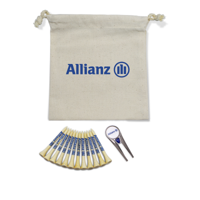 GEO ORGANIC COTTON DRAWSTRING BAG SET