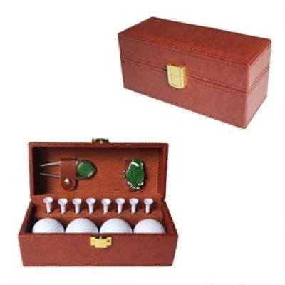 GOLF GIFT KIT with Leather Box - PROMOTIONAL CORPORATE GIFT