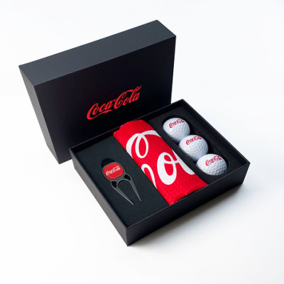 QUATRO 3 BALL GOLF PRESENTATION BOX - PROMOTIONAL CORPORATE GIFT