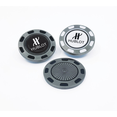 40 MM METAL POKERCHIP with Removable Golf Ball Marker
