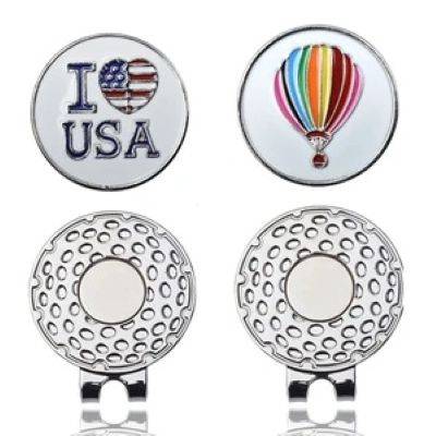 GOLF HAT CLIP with Full Colour Ball Marker