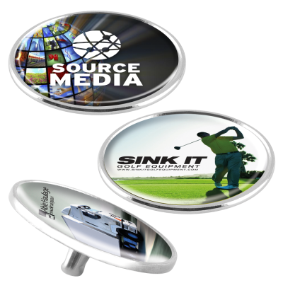 METAL GOLF MARKERS in Silver Chrome