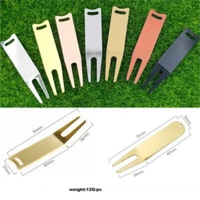 METAL BENDY FORK GOLF REPAIR DIVOT TOOLS - PROMOTIONAL CORPORATE GIFT