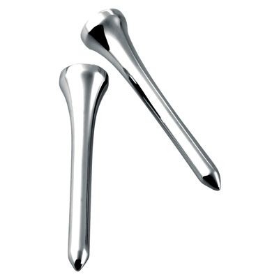 METAL GOLF TEE X2 in Silver AND BOXED