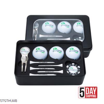 MUIRFIELD GIFT TIN TEES PRINTED