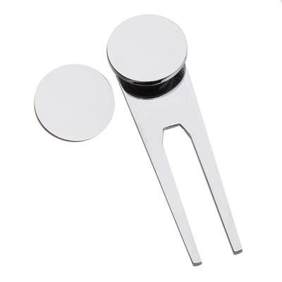 GOLF PITCH MARK REPAIRER AND BALL MARKERS SET