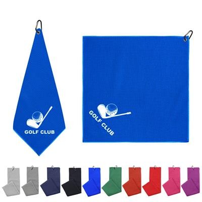 16 INCH WAFFLE GOLF TOWEL