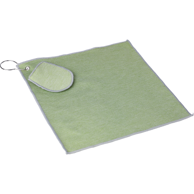 RPET GOLF TOWEL in Pale Green