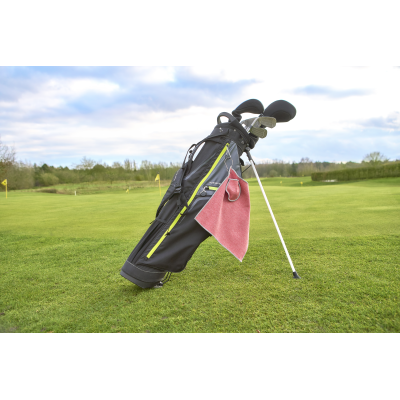 RPET GOLF TOWEL in Red