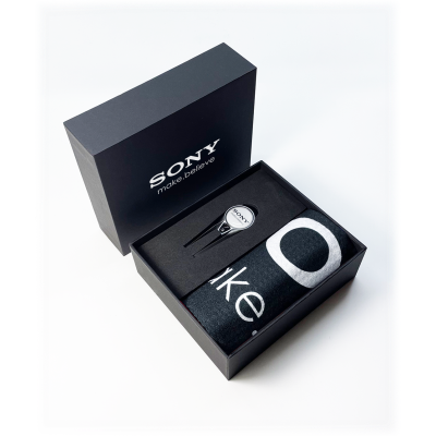 TOWEL AND GEO GOLF MINI PRESENTATION BOX