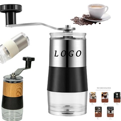 STAINLESS STEEL METAL MINI MANUAL COFFEE GRINDER ADJUSTABLE SET