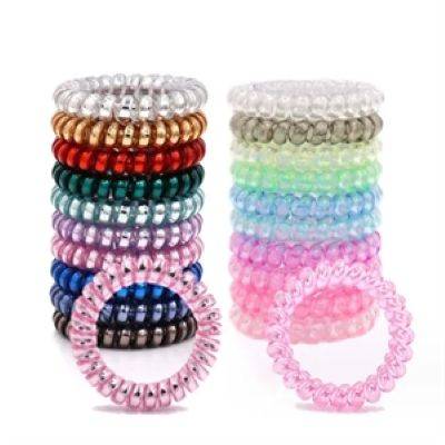 NEON FLUORESCENT SERIES SPIRAL PHONE HAIR TIES
