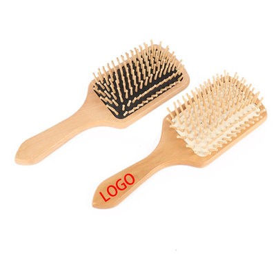 WOOD HANDLE MASSAGE COMB