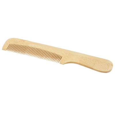 HEBY BAMBOO COMB with Handle in Natural