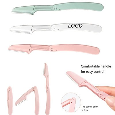 FOLDING EYEBROW TRIMMER with Replaceable Blades