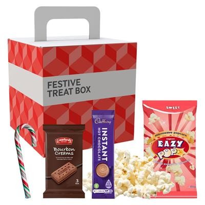 FESTIVE CHRISTMAS TREAT BOX - FULL COLOUR PRINT