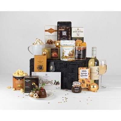 LUXURY CHRISTMAS BASKET FOC FULL COLOUR GIFT CARD