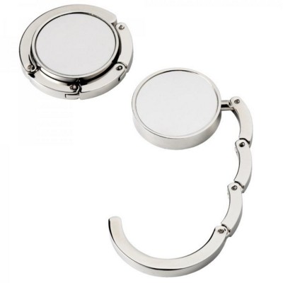 HANDBAG HANGER HOOK in Silver Chrome Metal