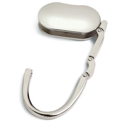 HANDBAG HANGER HOOK in Silver Metal