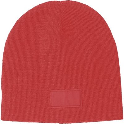 ACRYLIC BEANIE in Red