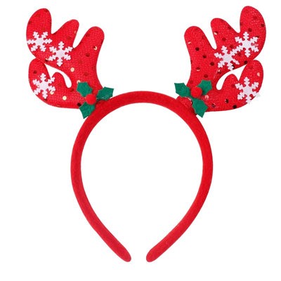 ANTLER CHRISTMAS HEAD BAND with Small Bell