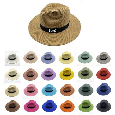 BEACH PANAMA HAT PAPER LADIES MEN STRAW