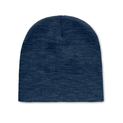 BEANIE in RPET Polyester in Blue