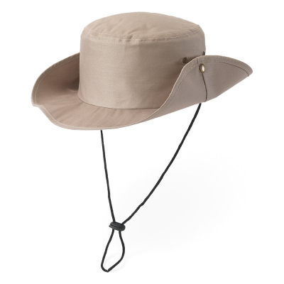 BLASS 100% POLYESTER SAFARI HAT in Beige