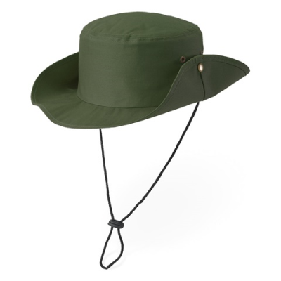 BLASS 100% POLYESTER SAFARI HAT in Dark Green