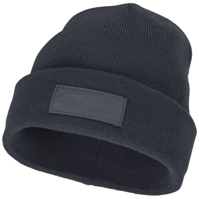 BOREAS BEANIE with Patch in Storm Grey