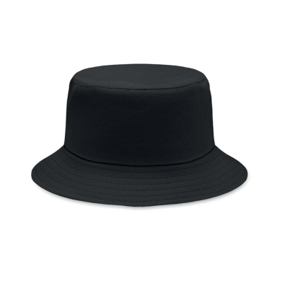BRUSHED 260GR & M² COTTON SUNHAT in Black