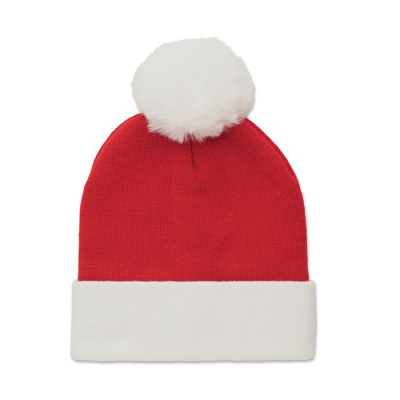 CHRISTMAS KNITTED BEANIE in Red