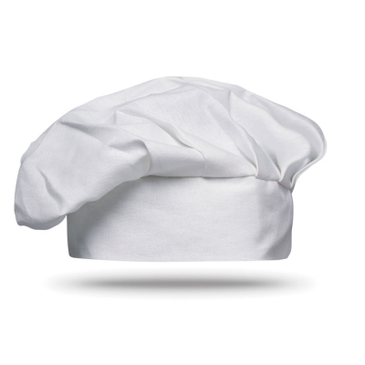 COTTON CHEF HAT 130 GSM in White