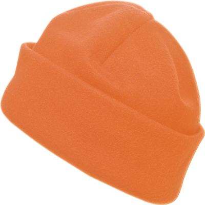 FLEECE BEANIE in Orange
