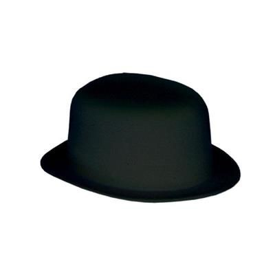 FLOCKED BOWLER HAT
