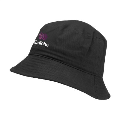HARBER GRS RECYCLED BUCKET HAT in Black
