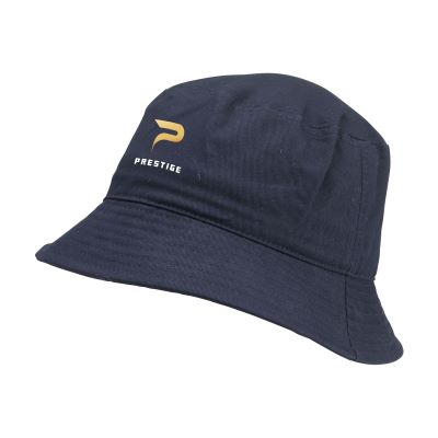 HARBER GRS RECYCLED BUCKET HAT in Navy