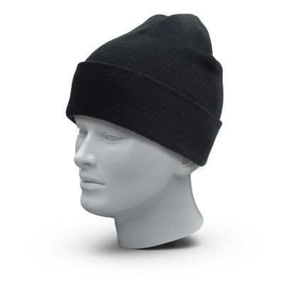 KNITTED HAT FISHERMAN in Black