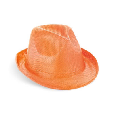 MANOLO PP TRILBY STYLE HAT in Orange